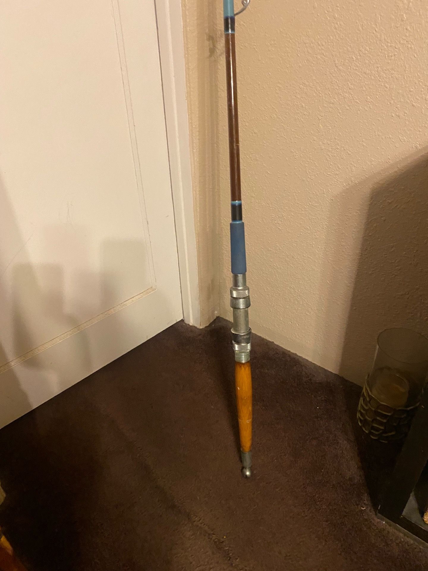 Vintage Varmac Deep Sea Roller Fishing Rod Heavy Action 6’11”