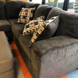 U Shape Oversized Slate Ballinasloe Sectional Couch| Big Discount Available @ Fastest Delivery 🚚