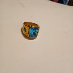 NICE MEN'S STAINLESS GP RING SZ12