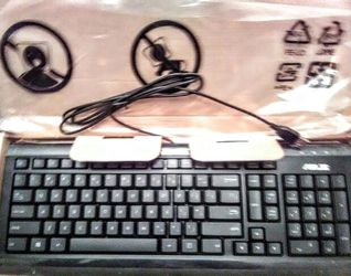 New Genuine Asus KB73211 Desktop USB Keyboard Wired Black 0K001-001900DP