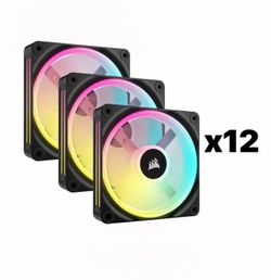 12x Corsair iCUE Link QX120 Fans (Hub Included )