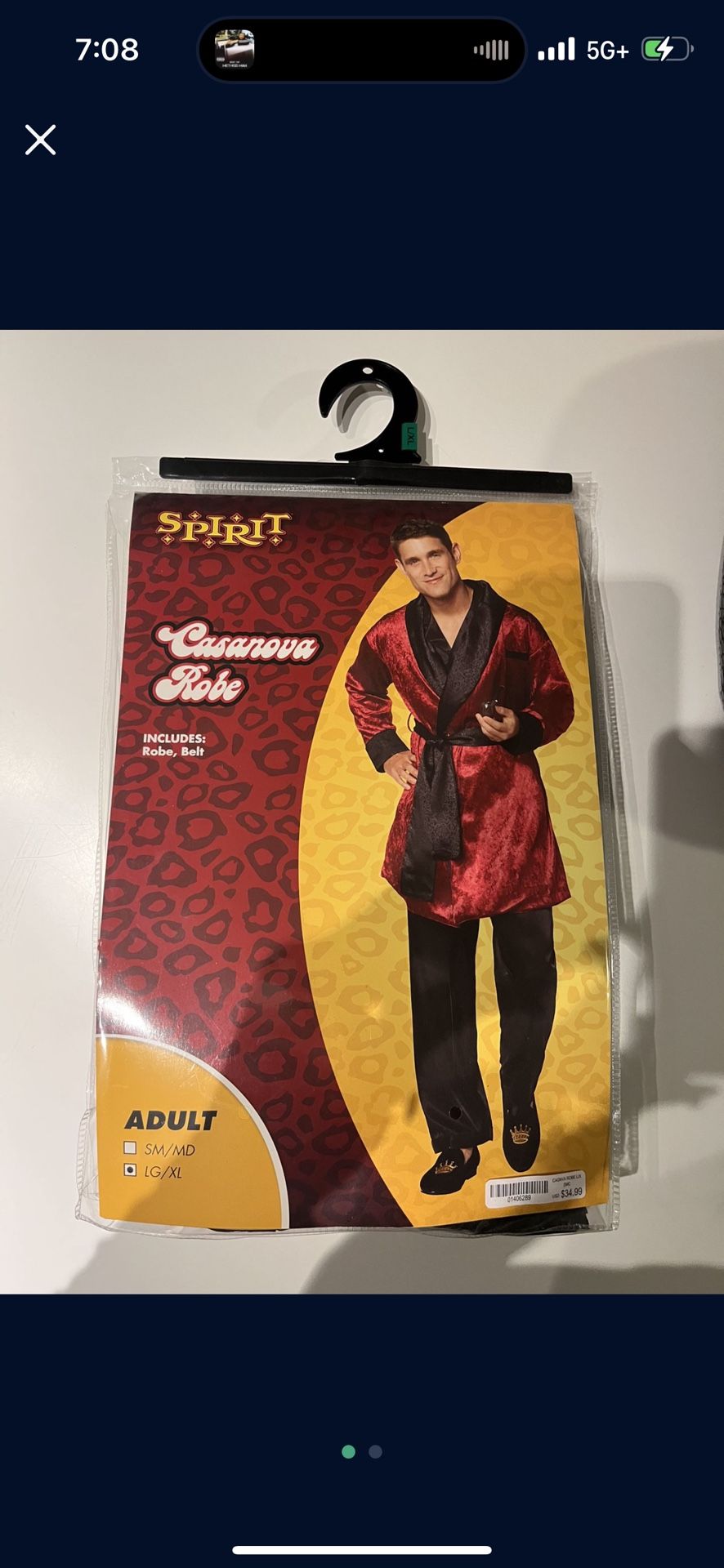 Halloween Costume Casanova Robe 