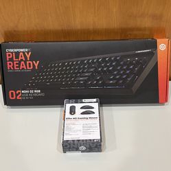 CyberPower Nohi 02 - RGB Gaming Keyboard + Elite M2 Gaming Mouse