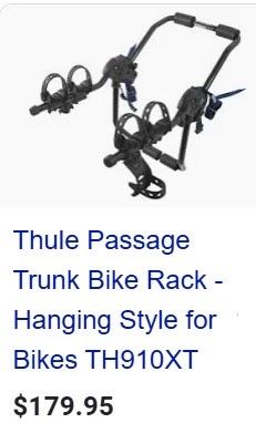 Thule Trunk Bike Rack $1/offer - OBO