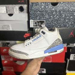 Jordan UNC 3s size 9 USED But Clean