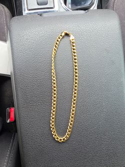 Nice 24k electro plated 18 inch chain
