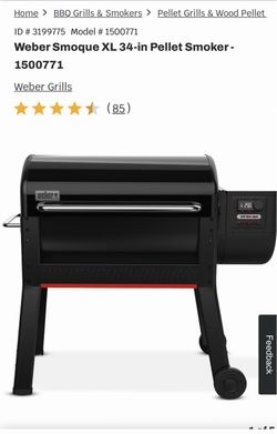 Weber Smoque XL 34-in Pellet Smoker - 1500771