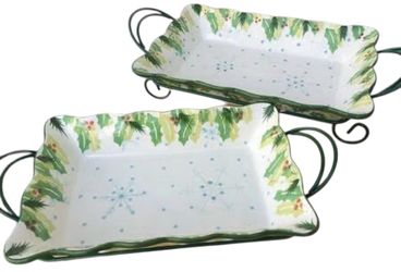 Temp-Tations Hometown Christmas 4-Piece Oven To Table Cookware With Gift Box