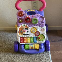 “Baby Learning Walker (VTech) – Lights, Sounds, Great Condition”