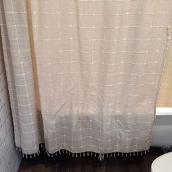 Two Cloth Shower Curtains 