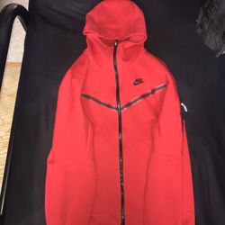 Red Nike Tech Hoodie