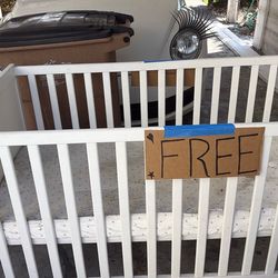 High Chair and Crib with Mattress.