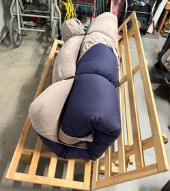 Futon frame with mattress