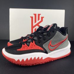 Nike Kyrie Low 4 "Bred" Black Red Basketball Shoes DA7803-002 Men Size 10.5 Like NEW
