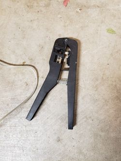 Telephone cables, connectors, crimping tool