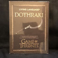 Brand New Living Language Dothraki Book and CD