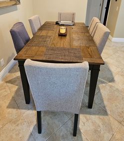✨ BEAUTIFUL DARK BROWN 7-PIECE DINING TABLE SET ✨
ONLY $799.00!
Retail Value: Well Over $2,200!
