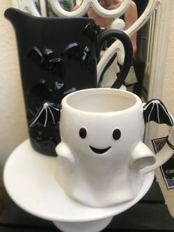 Halloween Bat🦇 Pitcher and👻 ghost mug