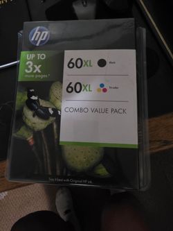 HP 60XL Black & Tri-Color Ink Combo Pack