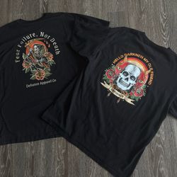 Two Black Graphic Tee- XL