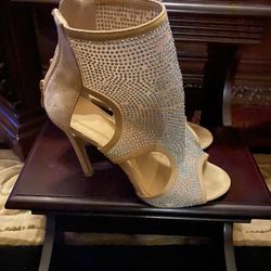 ($35) Fashion Nova Heels With Rhinestones 