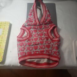 Red Heart Xo Hoodia For Dogs Size MEDIUM