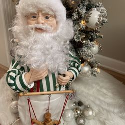 Italian Santa Claus Animated Vintage Decor 