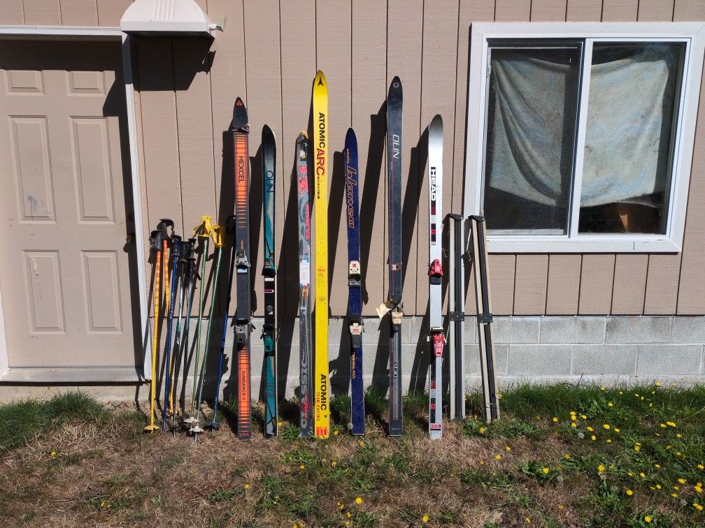 Free Skis,Poles and a rack