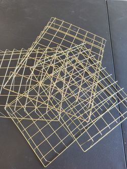 4 Wire Baskets - Gold