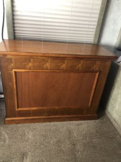 RV Touchstone Elevate 72009 Honey Oak TV Lift Cabinet for 50" Flat screen TVs