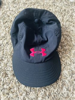Under Armour Hat Cap Strap Back Womens One Size Black Pink/