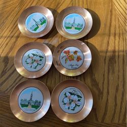 6  pcs coasters  canada designs