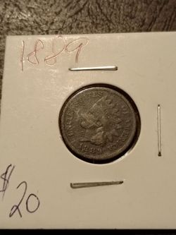 1889 Indian head cent