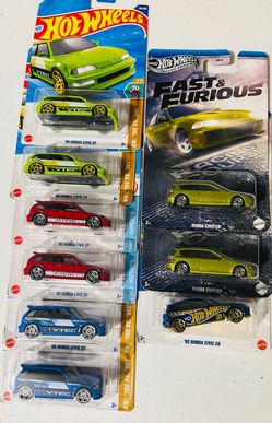 Honda civics hot wheels new condition $25 for all not less not trades