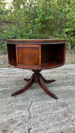 Antique Round Wood Table