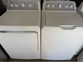 GE large capacity washer and dryer