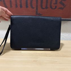 Claire’s Black with Silver Clutch Purse