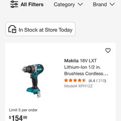 Makita Lxt Drill 