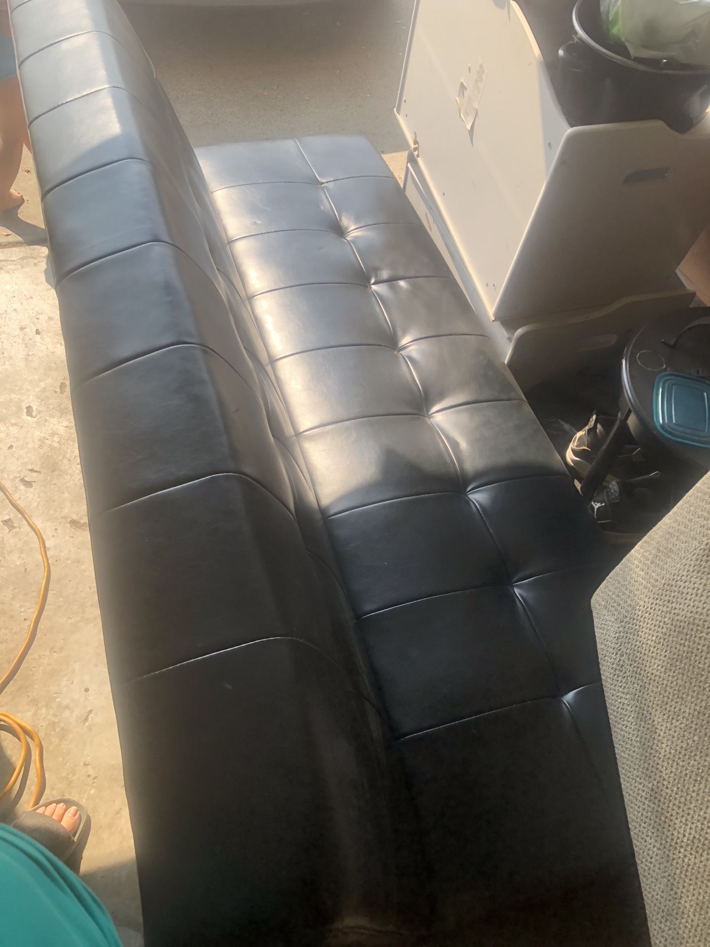 Black futon couch bed
