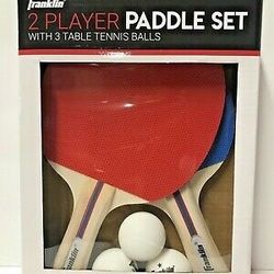 Franklin 2 Player Paddle Set For Table Tennis - New