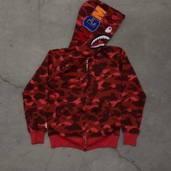 Bape Red Camo Hoodie