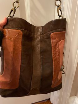 Fossil leather handbag