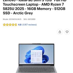 Lenovo - IdeaPad Slim 3 15.6" Full HD 