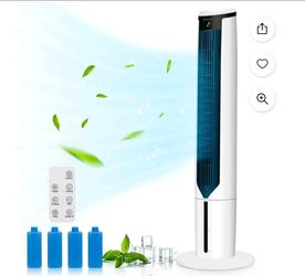 3-In-1 Evaporative Air Cooler 41'' Portable Tower Fan Humidifier