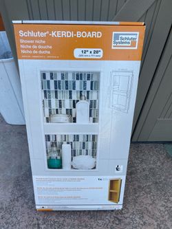 Shower Niche - Schluter Kerdi-board