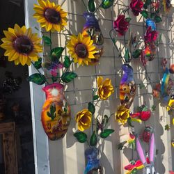 🌺Eye-Catching Desert Metal Art for Patio & Yard🌵Beautiful POTTERY 🌹 