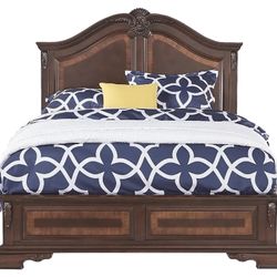 Queen Size Cherry Wood Bed