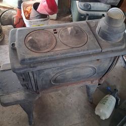 Box style cast iron wood stove $100 or make an offer.