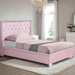 (NEW IN BOX)Pink Bed Frame available in Twin & Full Size