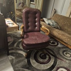 Burgundy Offoce Chair